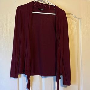 Maroon cardigan